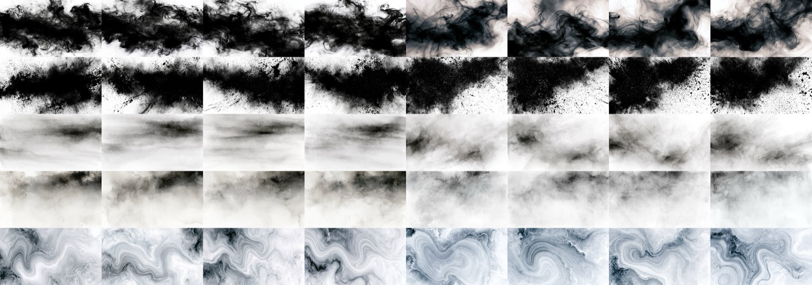 Ink & Wash vol.1 all 40 textures preview